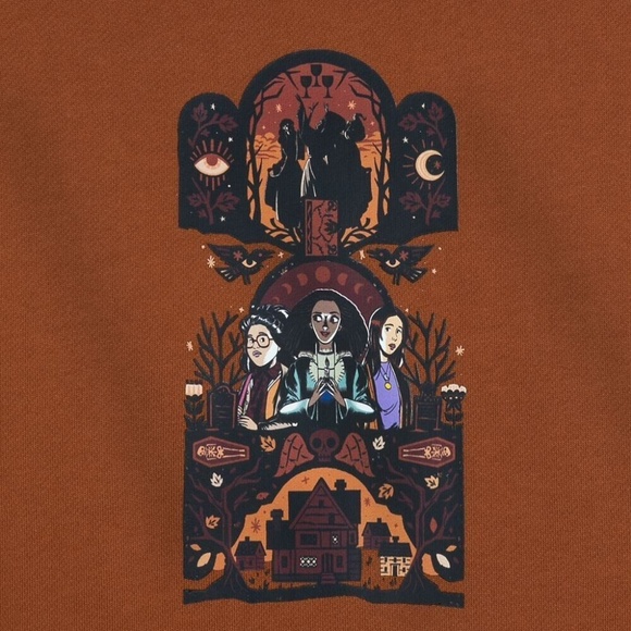 Disney Hocus Pocus Pullover Hoodie for Adults Size - NEW - Picture 2 of 2